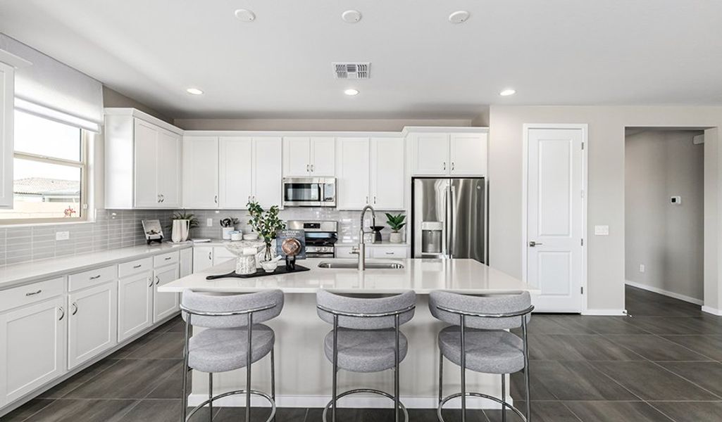 Furnished interior in a model home at Portfolio at White Tank Foothills in Waddell (Image 25).