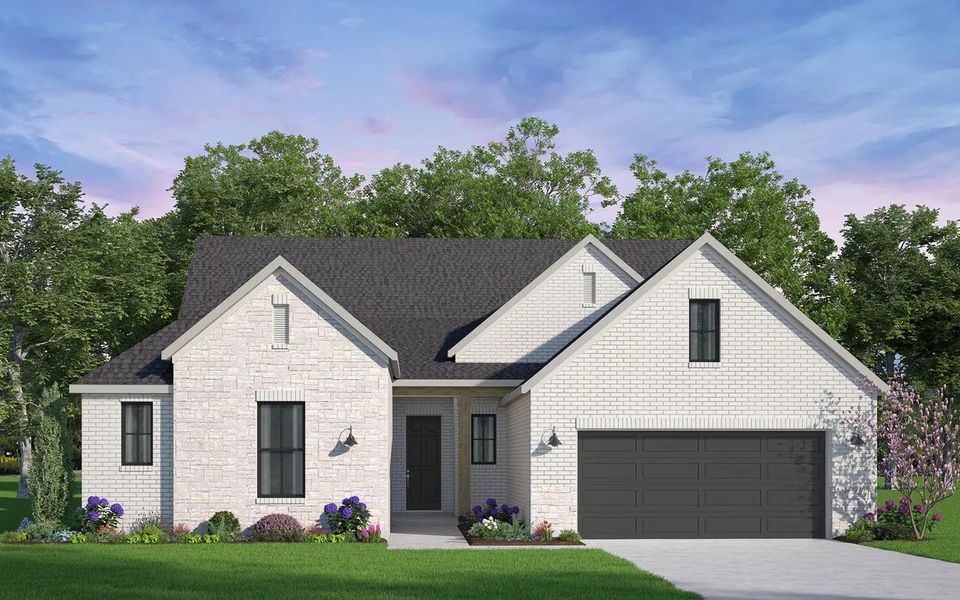 Front exterior of a home in the 60' Traditional Homes at Elyson community, located in Katy, TX (Image 18).