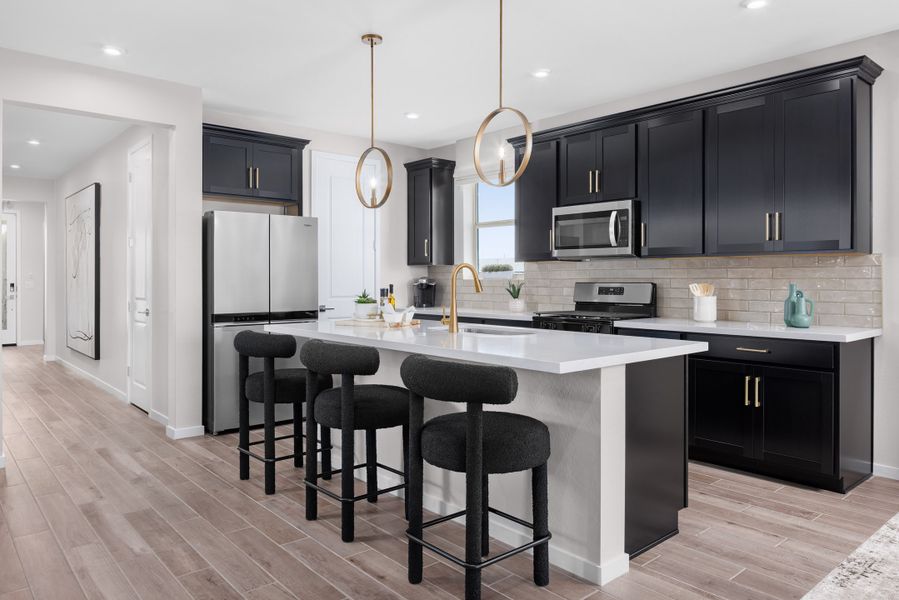 Furnished interior in a model home at Montana Vista - Highland: Highland in Buckeye (Image 4).