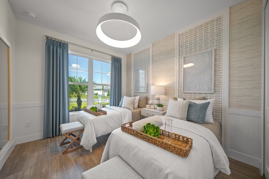 Furnished interior in a model home at Shellstone at Waterside in Sarasota (Image 57).