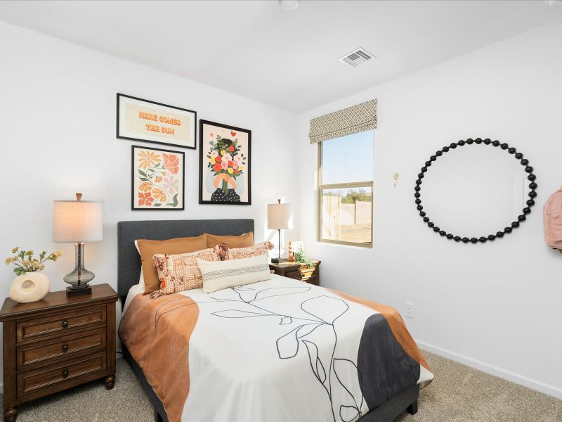 Furnished interior in a model home at Rincon Crest at Rocking K in Vail (Image 14). Furnished interior in a model home at Rincon Crest at Rocking K in Vail (Image 14).