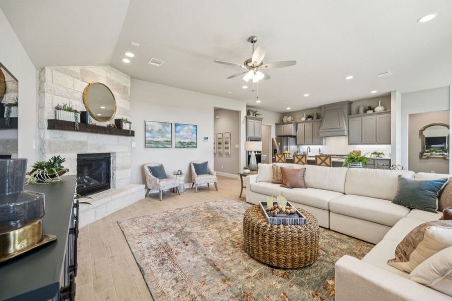 Furnished interior in a model home at Timberbrook in Justin (Image 12).