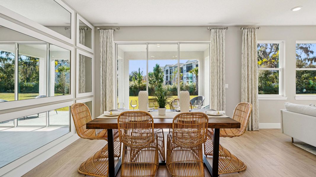 Furnished interior in a model home at Ridge at Heath Brook in Ocala (Image 9).