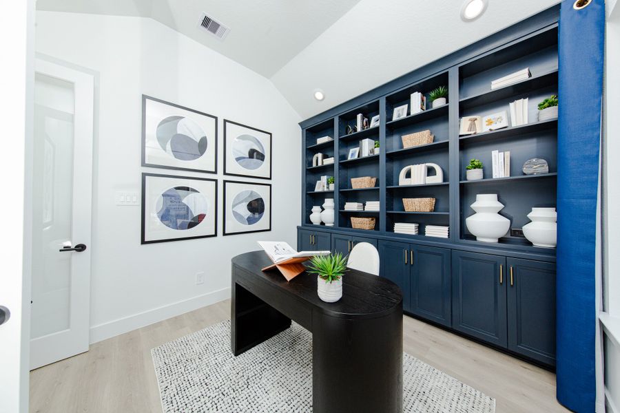 Furnished interior in a model home at Copia Pines in Montgomery (Image 9).
