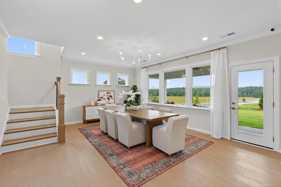 Furnished interior in a model home at Chastain in Ooltewah (Image 6).