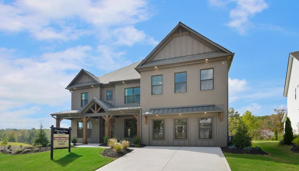 Front exterior of a home in the Ponderosa Farms Manor community, located in Gainesville, GA (Image 10). Front exterior of a home in the Ponderosa Farms Manor community, located in Gainesville, GA (Image 10).