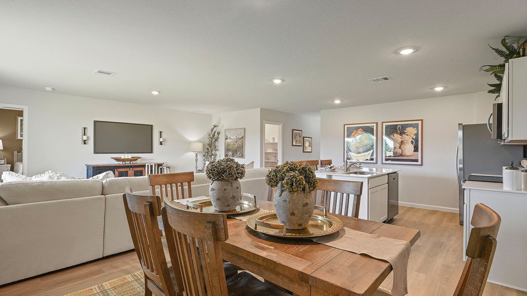 Furnished interior in a model home at Whitetail Run in Caldwell (Image 6).