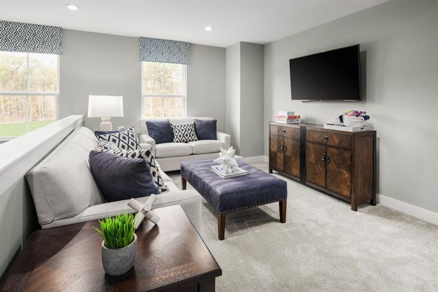 Create a cozy lounge, game room, or study space with a loft.