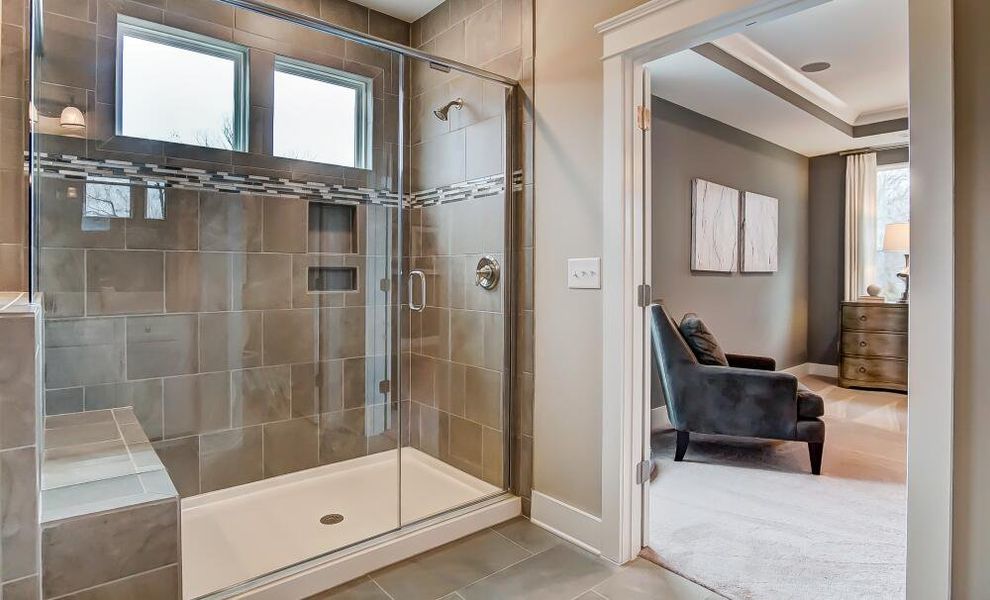 Furnished interior in a model home at Arbor West in Dawsonville (Image 21).