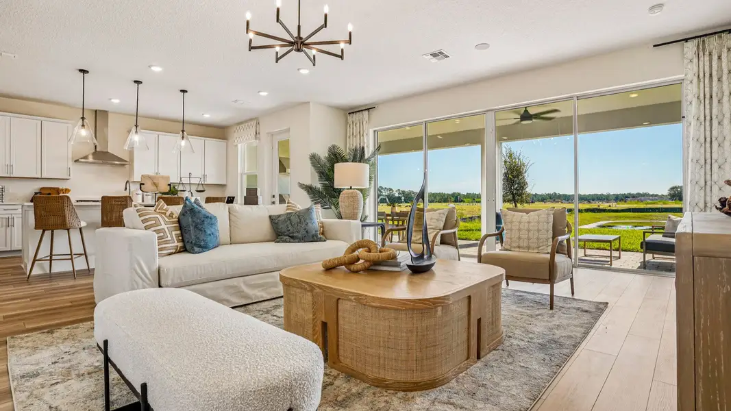 Living Area | Oleander Model Home at Ardisia Park in New Smyrna Beach