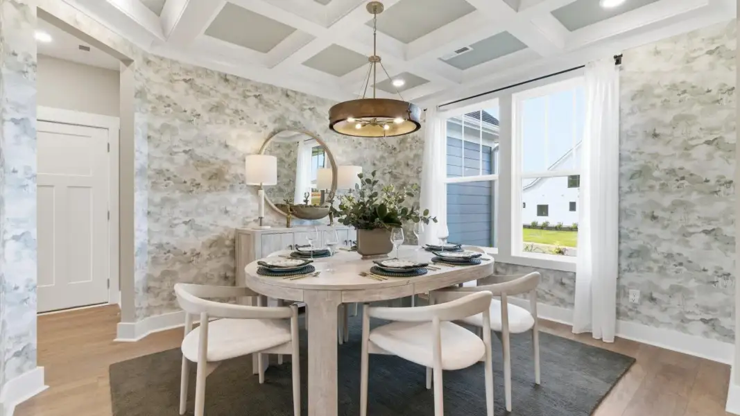 Furnished interior in a model home at Woodland Summit in Simpsonville (Image 26).
