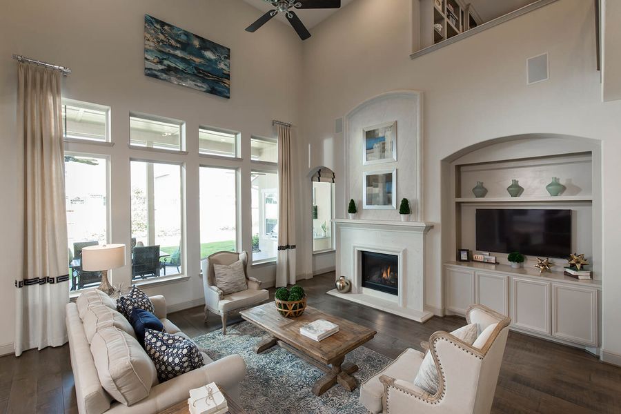 Furnished interior in a model home at Towne Lake 80' in Cypress (Image 16). Furnished interior in a model home at Towne Lake 80' in Cypress (Image 16).