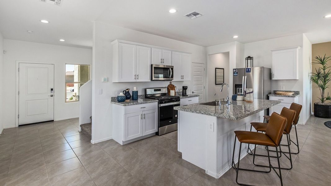 Furnished interior in a model home at Hanson Ridge in Vail (Image 22).
