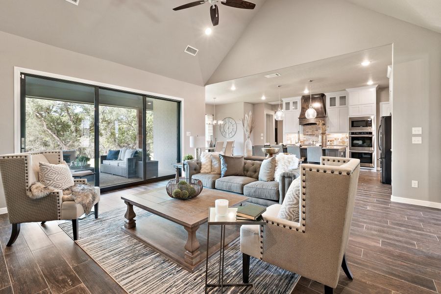 Furnished interior in a model home at Vintage Oaks in Weatherford (Image 6).