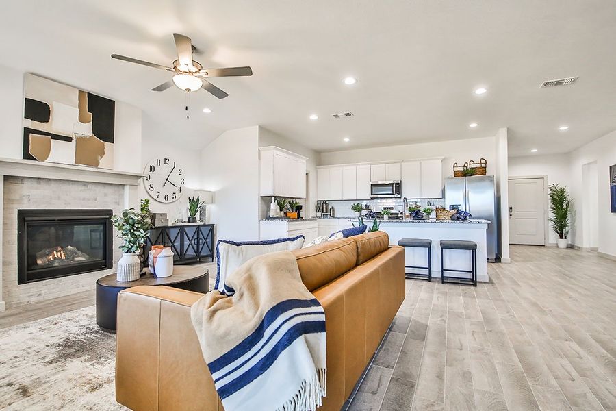 Furnished interior in a model home at Abbey Glen in Lubbock (Image 9). Furnished interior in a model home at Abbey Glen in Lubbock (Image 9).