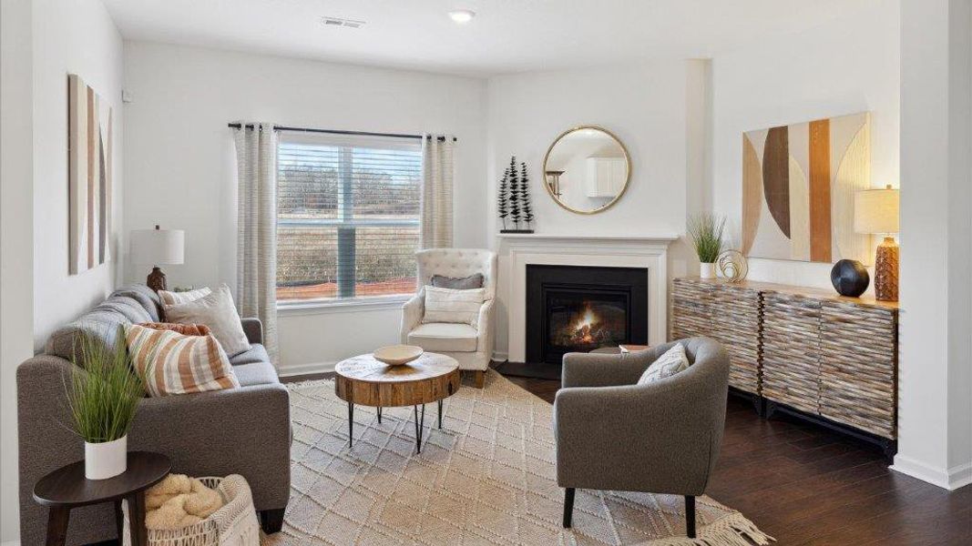 Furnished interior in a model home at The Ridge at Neals Landing in Knoxville (Image 17).
