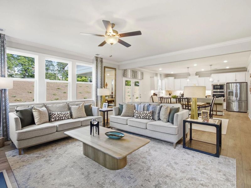 Furnished interior in a model home at Enclave at Belmont in Belmont (Image 11).