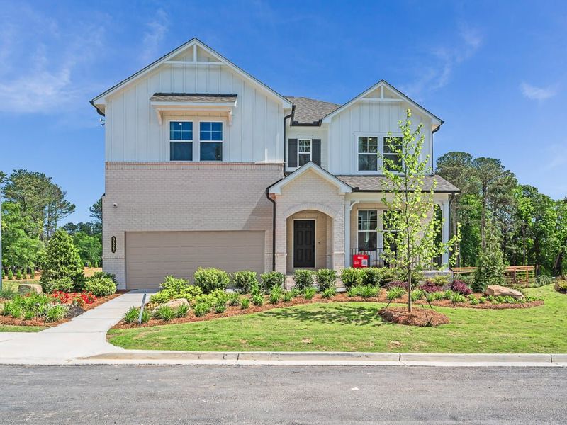 Front exterior of a home in the Oakmead community, located in Buford, GA (Image 1). Front exterior of a home in the Oakmead community, located in Buford, GA (Image 1).