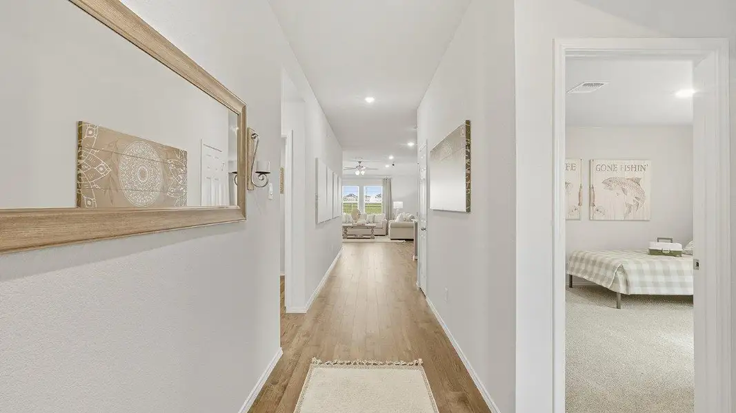 Furnished interior in a model home at Mesa Ridge in Temple (Image 6).