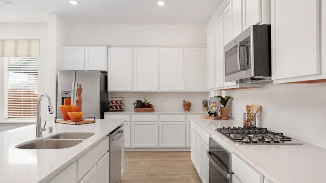 Furnished interior in a model home at Wildflower Ranch in Fort Worth (Image 7).