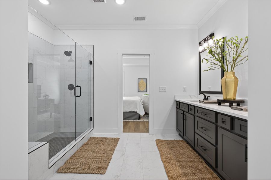 Furnished interior in a model home at Cotton Creek in Good Hope (Image 24).