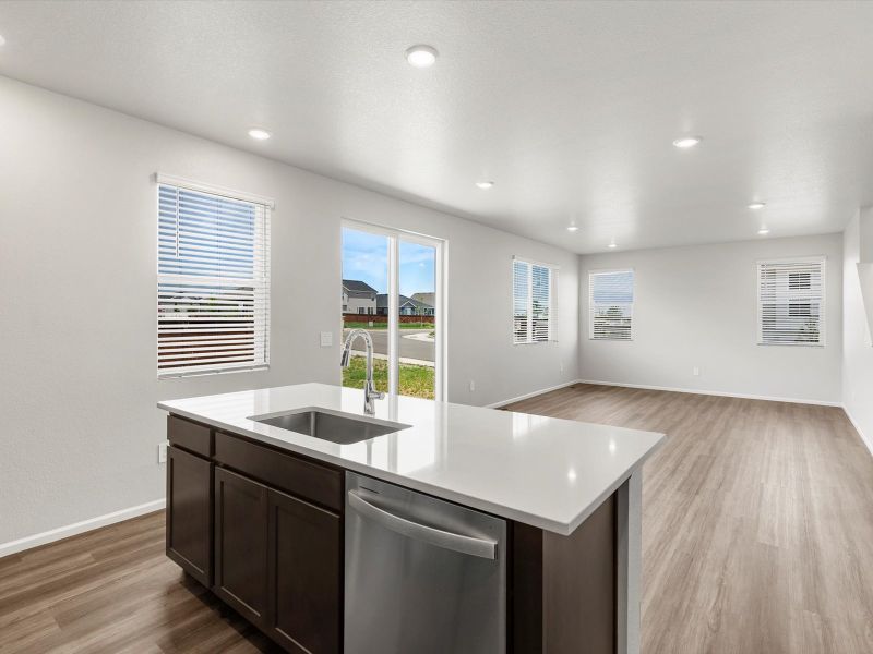 Furnished interior in a model home at Frontier Estates - The Flora Collection in Firestone (Image 16).