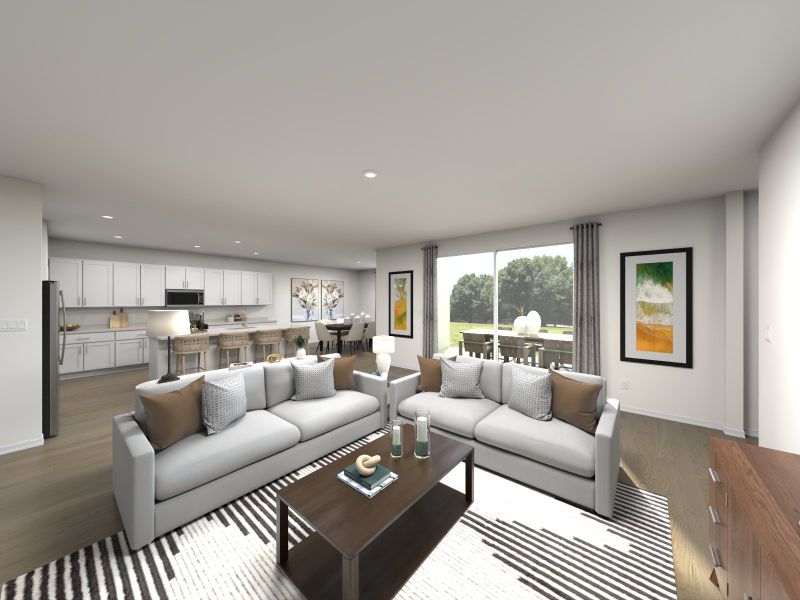 Furnished interior in a model home at Mount Plymouth Greens in Sorrento (Image 14).