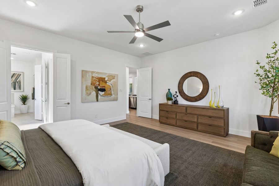 Furnished interior in a model home at Rainwater Crossing in Celina (Image 24). Furnished interior in a model home at Rainwater Crossing in Celina (Image 24).