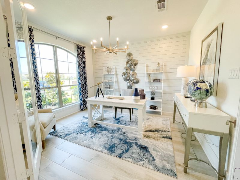 Furnished interior in a model home at Candela – 50' in Richmond (Image 4).