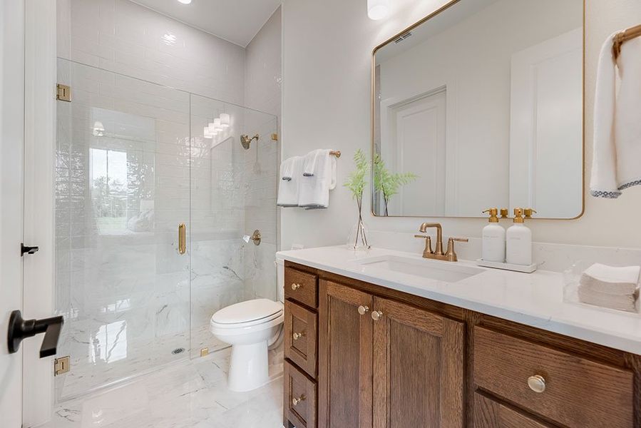 Furnished interior in a model home at Custer Ridge Estates in Allen (Image 35).