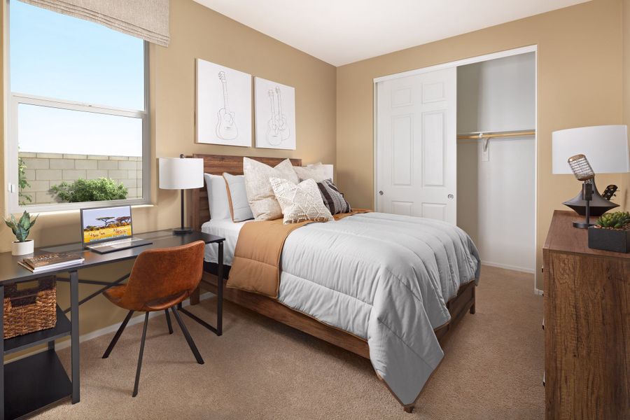 Furnished interior in a model home at Retreat at Rancho Mirage: Rancho Mirage in Maricopa (Image 11). Furnished interior in a model home at Retreat at Rancho Mirage: Rancho Mirage in Maricopa (Image 11).