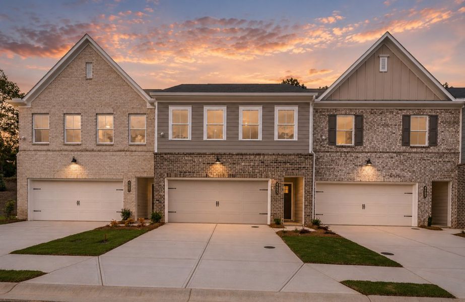 Front exterior of a home in the Wildwood Place community, located in Powder Springs, GA (Image 3). Front exterior of a home in the Wildwood Place community, located in Powder Springs, GA (Image 3).