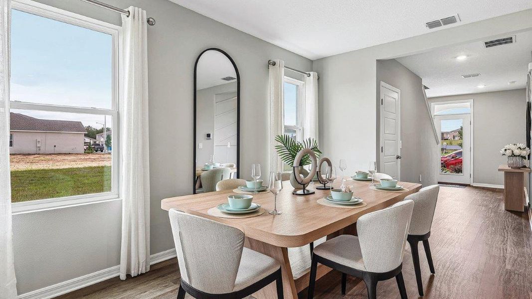 Furnished interior in a model home at Wynnstone in Davenport (Image 17).