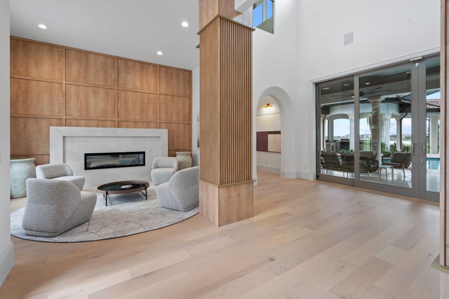 Furnished interior in a model home at Independence - Horizon West in Winter Garden (Image 20).