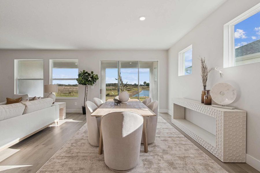 Furnished interior in a model home at Southwind – Executive Series in Plant City (Image 7).