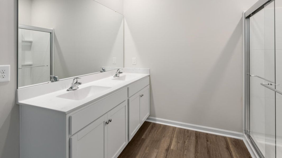 Furnished interior in a model home at Merchant Point in Jacksonville (Image 8).