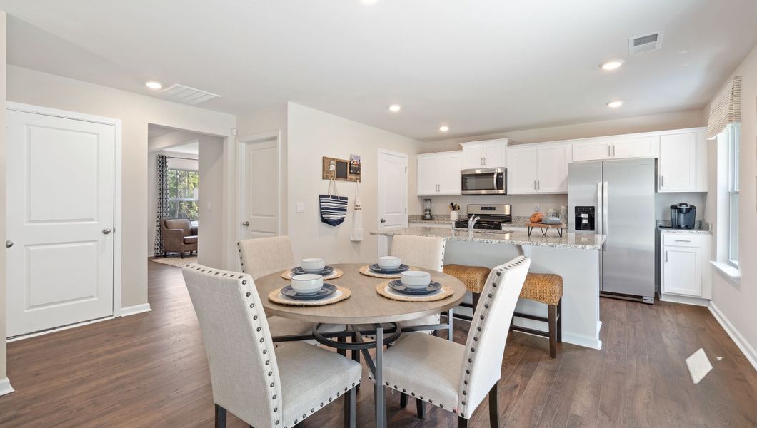 Furnished interior in a model home at Treemont Commons in Wellford (Image 5).