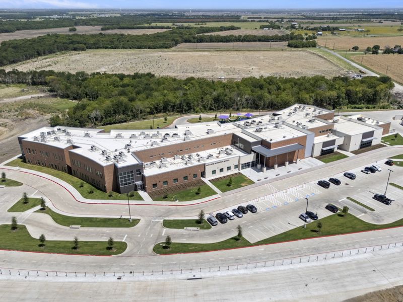 Aerial view of the Creekside community in Royse City, TX, showing layout and nearby surroundings (Image 14).