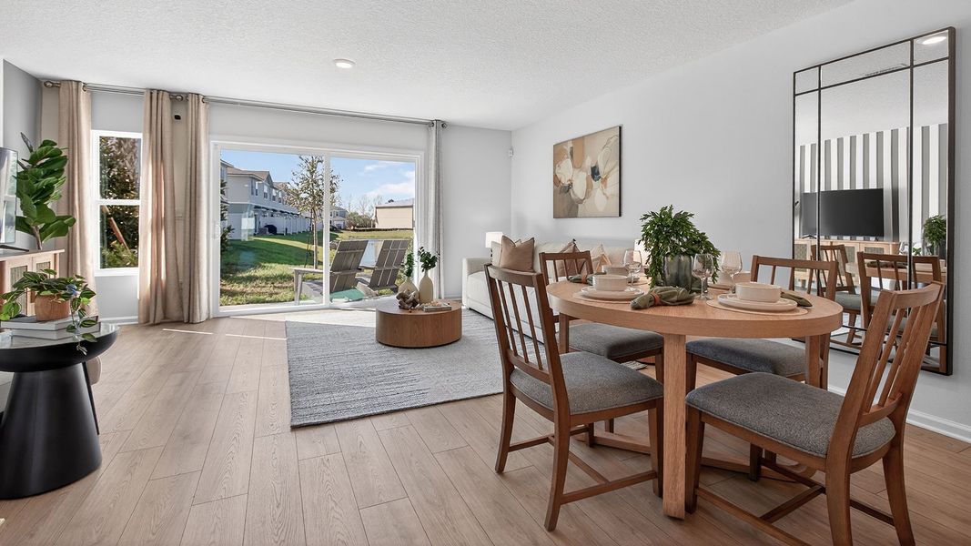 Furnished interior in a model home at Corsair in Middleburg (Image 20).