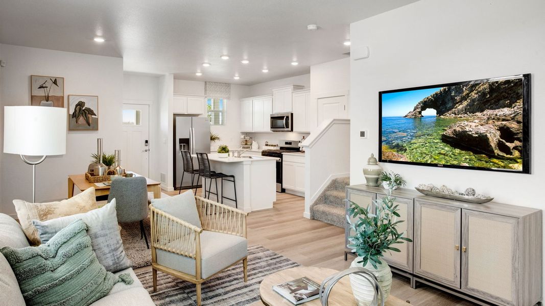 Furnished interior in a model home at Revere at Johnstown in Johnstown (Image 8).
