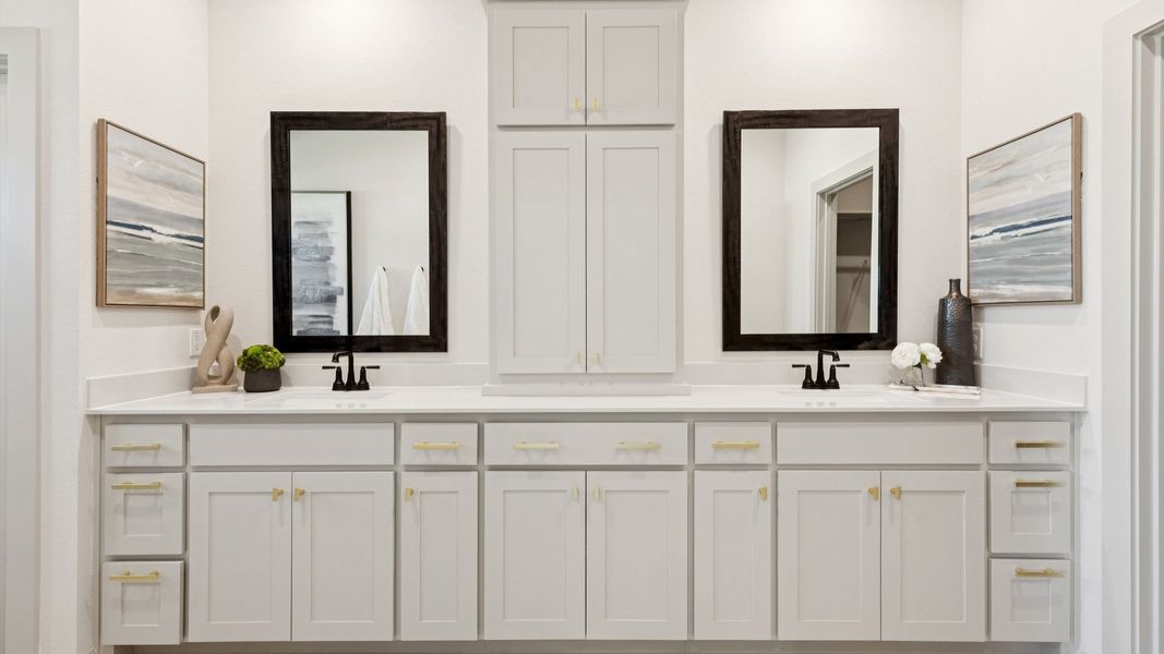 Furnished interior in a model home at Painted Tree - Woodland North in McKinney (Image 23).