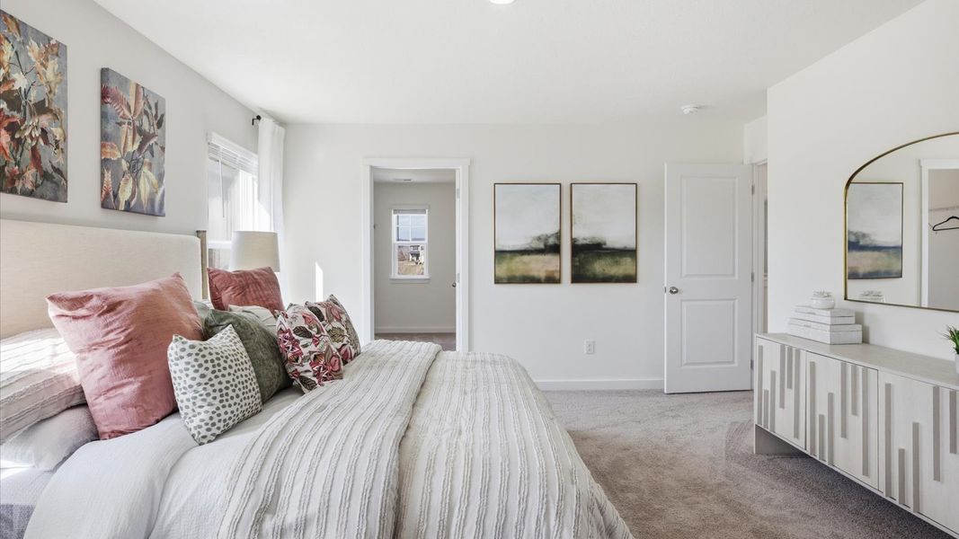 Furnished interior in a model home at Belhaven in Knoxville (Image 27).