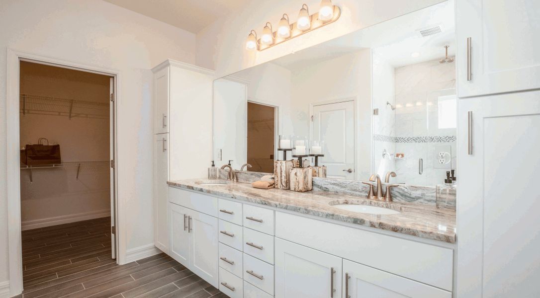 Furnished interior in a model home at Heritage Station in Punta Gorda (Image 8).