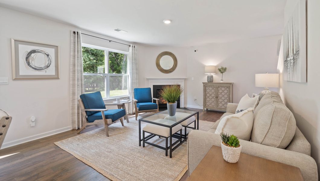 Furnished interior in a model home at Treemont Commons in Wellford (Image 11).