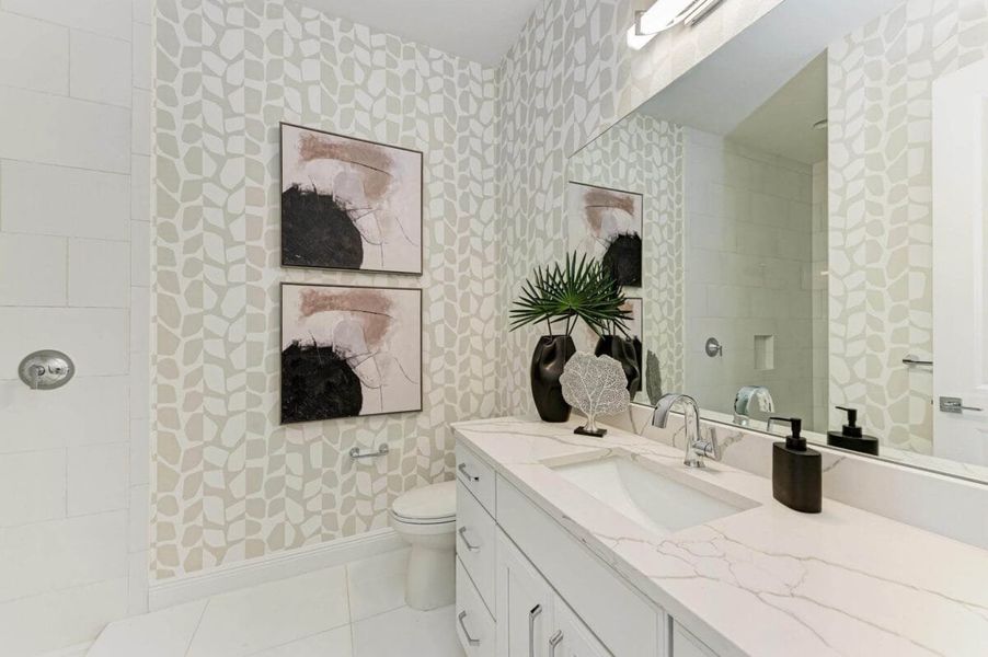 Furnished interior in a model home at The Willows in Parrish (Image 104).