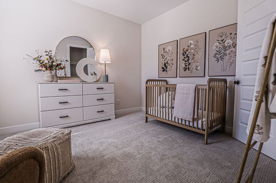 Furnished interior in a model home at Walker Farms in Bartlett (Image 36).