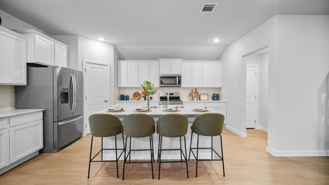 Furnished interior in a model home at Salem Crossing in Victoria (Image 6). Furnished interior in a model home at Salem Crossing in Victoria (Image 6).