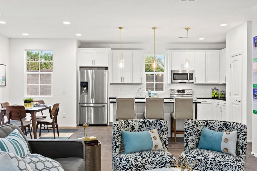 Furnished interior in a model home at Encanto at Bell Park in Phoenix (Image 25).