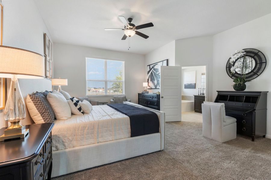 Furnished interior in a model home at Wellington Place in Tyler (Image 4).
