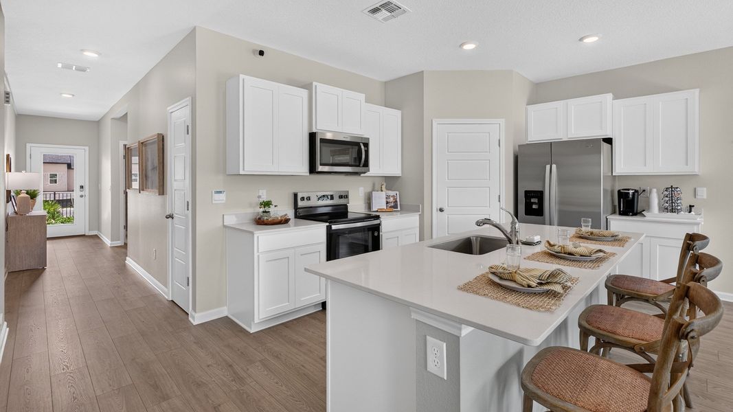 Furnished interior in a model home at Bridle Creek in Jacksonville (Image 33).